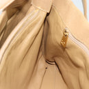 CHANEL Matelasse Caviar Skin Shoulder Bag Beige Gold CC Auth 187987M-17