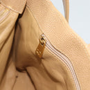 CHANEL Matelasse Caviar Skin Shoulder Bag Beige Gold CC Auth 187987M-18