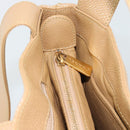 CHANEL Matelasse Caviar Skin Shoulder Bag Beige Gold CC Auth 187987M-20