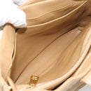 CHANEL Matelasse Caviar Skin Shoulder Bag Beige Gold CC Auth 187987M-22
