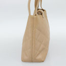 CHANEL Matelasse Caviar Skin Shoulder Bag Beige Gold CC Auth 187987M-5