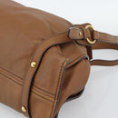 Miu Miu Leather Tote Bag Brown Auth 187989V-9