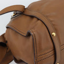 Miu Miu Leather Tote Bag Brown Auth 187989V-14