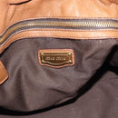 Miu Miu Leather Tote Bag Brown Auth 187989V-18