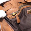 Miu Miu Leather Tote Bag Brown Auth 187989V-21