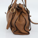 Miu Miu Leather Tote Bag Brown Auth 187989V-4