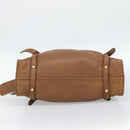 Miu Miu Leather Tote Bag Brown Auth 187989V-5