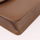 Christian Dior Shoulder Bag Leather Beige Gold Auth 187992-10