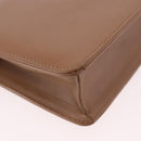 Christian Dior Shoulder Bag Leather Beige Gold Auth 187992-15