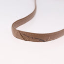 Christian Dior Shoulder Bag Leather Beige Gold Auth 187992-8
