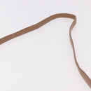 Christian Dior Shoulder Bag Leather Beige Gold Auth 187992-9