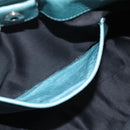 Miu Miu Hand Bag Leather 2way Blue Silver Auth 187993A-21
