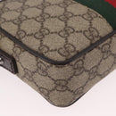 GUCCI GG Supreme Shoulder Bag PVC Beige Silver 162910 Auth 187994V-15