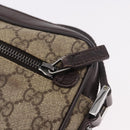 GUCCI GG Supreme Shoulder Bag PVC Beige Silver 162910 Auth 187994V-19