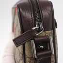 GUCCI GG Supreme Shoulder Bag PVC Beige Silver 162910 Auth 187994V-9