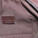 GUCCI GG Supreme Shoulder Bag PVC Beige Silver 162910 Auth 187994V-21