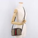 GUCCI GG Supreme Shoulder Bag PVC Beige Silver 162910 Auth 187994V-26