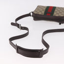 GUCCI GG Supreme Shoulder Bag PVC Beige Silver 162910 Auth 187994V-8