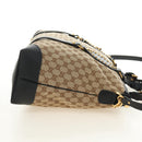 GUCCI GG Canvas Tote Bag 2way Beige Gold 296875 Auth 187995V-5
