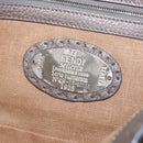 FENDI Celeria Mamma Baguette Shoulder Bag Leather Gray 8BR101 Auth 187996SAM-18