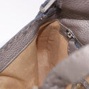 FENDI Celeria Mamma Baguette Shoulder Bag Leather Gray 8BR101 Auth 187996SAM-20