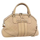 GUCCI Guccisima GG Diamante Horsebit Bag 2way Ivory Gold 247286 Auth 187997A-1