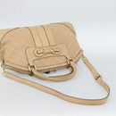 GUCCI Guccisima GG Diamante Horsebit Bag 2way Ivory Gold 247286 Auth 187997A-10