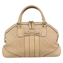 GUCCI Guccisima GG Diamante Horsebit Bag 2way Ivory Gold 247286 Auth 187997A-2