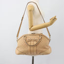 GUCCI Guccisima GG Diamante Horsebit Bag 2way Ivory Gold 247286 Auth 187997A-27