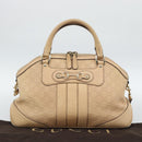 GUCCI Guccisima GG Diamante Horsebit Bag 2way Ivory Gold 247286 Auth 187997A-28