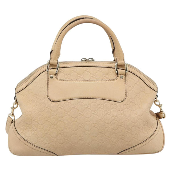 GUCCI Guccisima GG Diamante Horsebit Bag 2way Ivory Gold 247286 Auth 187997A