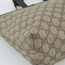 GUCCI GG Supreme Tote Bag PVC Beige 211137 Auth 188000-16