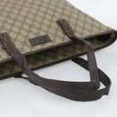 GUCCI GG Supreme Tote Bag PVC Beige 211137 Auth 188000-7