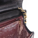CHANEL Matelasse Chain Shoulder Bag Lamb Skin Black Gold CC Auth 188005-21