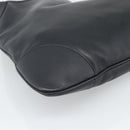 GUCCI Jackie Shoulder Bag Leather Black Auth 188007V-11