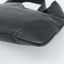 GUCCI Jackie Shoulder Bag Leather Black Auth 188007V-12