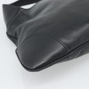 GUCCI Jackie Shoulder Bag Leather Black Auth 188007V-13