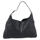 GUCCI Jackie Shoulder Bag Leather Black Auth 188007V-2