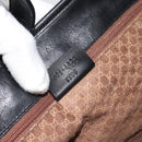 GUCCI Jackie Shoulder Bag Leather Black Auth 188007V-20