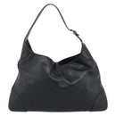 GUCCI Jackie Shoulder Bag Leather Black Auth 188007V-3