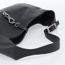 GUCCI Jackie Shoulder Bag Leather Black Auth 188007V-7