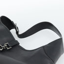 GUCCI Jackie Shoulder Bag Leather Black Auth 188007V-8