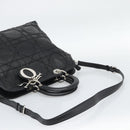 Christian Dior Canage Granville Hand Bag Leather 2way Black Silver Auth 188010V-10