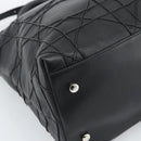 Christian Dior Canage Granville Hand Bag Leather 2way Black Silver Auth 188010V-14