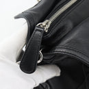 Christian Dior Canage Granville Hand Bag Leather 2way Black Silver Auth 188010V-20