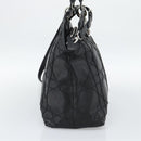 Christian Dior Canage Granville Hand Bag Leather 2way Black Silver Auth 188010V-4
