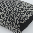Christian Dior Trotter Shoulder Bag Canvas Black Silver Auth 188011V-15