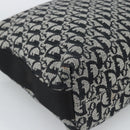 Christian Dior Trotter Shoulder Bag Canvas Black Silver Auth 188011V-16