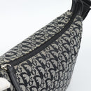 Christian Dior Trotter Shoulder Bag Canvas Black Silver Auth 188011V-10