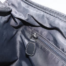 Christian Dior Trotter Shoulder Bag Canvas Black Silver Auth 188011V-20